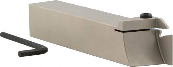 Iscar - External Thread, 0.79" Max Depth of Cut, 0.118" Min Groove Width, 7" OAL, Right Hand Indexable Grooving Cutoff Toolholder - 1-1/4" Shank Height x 1-1/4" Shank Width, GI.. Insert Style, GHG Toolholder Style, Series Cut Grip - Exact Tooling