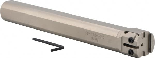 Iscar - GHIC, Internal, Neutral, 0.77" Max Depth of Cut, 0.11 to 1/4" Groove Width, Indexable Grooving Tool Holder - GI.., TIPI Insert Compatibility, 1.42" Shank Height, 1-1/2" Shank Width, 12" OAL - Exact Tooling