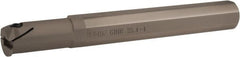 Iscar - GHI, Right Hand, 0.197" Max Depth of Cut, 0.098 to 0.157" Groove Width, Indexable Grooving Tool Holder - 1" Shank Width, 8" OAL - Exact Tooling