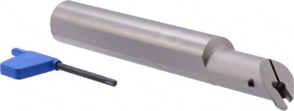 Iscar - 1" Min Bore Diam, 7" OAL, 1" Shank Diam, GHIU Indexable Boring Bar - 1.95" Max Bore Depth, GIPI Insert - Exact Tooling