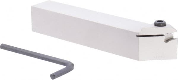 Iscar - GHMU, External, Right Hand, 1/4" Max Groove Width, Indexable Grooving Tool Holder - GI.. Insert Compatibility, 1" Shank Height, 1" Shank Width, 6" OAL - Exact Tooling