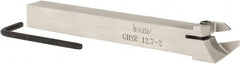 Iscar - GHS, External, Right Hand, 1" Max Depth of Cut, 0.087 to 1/8" Groove Width, Indexable Grooving Tool Holder - GIG, GIM, GIP, TIP Insert Compatibility, 1/2" Shank Height, 1/2" Shank Width, 4.72" OAL - Exact Tooling