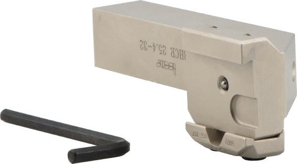 Iscar - Right Hand Indexable Grooving Cutoff Toolholder - 1" Shank Height x 1" Shank Width, GI.. Insert Style, UBHC Toolholder Style, Series Cut Grip - Exact Tooling