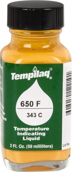 Tempil - 650°F Temp Indicating Liquid - 2 Ounce Container, 343°C - Exact Tooling