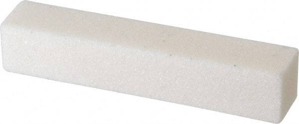 Norton - 60 Grit Aluminum Oxide Square Dressing Stick - 4 x 3/4 x 3/4, Medium Grade, Vitrified Bond - Exact Tooling