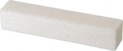 Norton - 60 Grit Aluminum Oxide Square Dressing Stick - 4 x 3/4 x 3/4, Medium Grade, Vitrified Bond - Exact Tooling