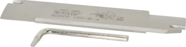 Iscar - 1.2598" Blade Height, 0.2047" Blade Width, 5.9055" OAL, Right Hand Cut, Double End Indexable Cut-Off Blade - 30mm Max Depth of Cut, SGFFH Blade, Self Grip Series - Exact Tooling