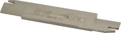 Iscar - 1.2598" Blade Height, 0.2047" Blade Width, 5.9055" OAL, Right Hand Cut, Double End Indexable Cut-Off Blade - 30mm Max Depth of Cut, SGFFH Blade, Self Grip Series - Exact Tooling
