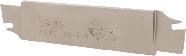 Iscar - 1.2598" Blade Height, 0.2047" Blade Width, 5.9055" OAL, Right Hand Cut, Double End Indexable Cut-Off Blade - 20mm Max Depth of Cut, SGFFH Blade - Exact Tooling