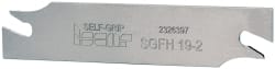 Iscar - 3/4" Blade Height, 1/16" Blade Width, 3.3858" OAL, Right Hand Cut, Double End Indexable Cut-Off Blade - SGFH Blade, Self Grip Series - Exact Tooling