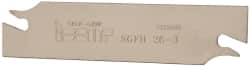 Iscar - 1.0236" Blade Height, 0.0945" Blade Width, 4.3307" OAL, Right Hand Cut, Double End Indexable Cut-Off Blade - SGFH Blade, Self Grip Series - Exact Tooling