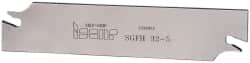 Iscar - 1.2598" Blade Height, 0.1575" Blade Width, 5.9055" OAL, Right Hand Cut, Double End Indexable Cut-Off Blade - SGFH Blade, Self Grip Series - Exact Tooling