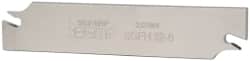 Iscar - 1.2598" Blade Height, 0.2047" Blade Width, 5.9055" OAL, Right Hand Cut, Double End Indexable Cut-Off Blade - SGFH Blade, Self Grip Series - Exact Tooling