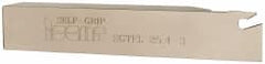 Iscar - SGTF, Left Hand Cut, 2-1/4" Max Workpc Diam, GFN, GFR Insert, Indexable Cutoff Toolholder - 1" Shank Width, 1" Shank Height, 5.9" OAL - Exact Tooling