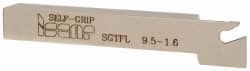 Iscar - SGTF, Left Hand Cut, 1.06" Max Workpc Diam, GFN, GFR Insert, Indexable Cutoff Toolholder - 3/8" Shank Width, 3/8" Shank Height, 3" OAL - Exact Tooling