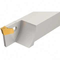 Iscar - SGTF, Left Hand Cut, 1.13" Max Workpc Diam, Indexable Cutoff Toolholder - 3/8" Shank Width, 3/8" Shank Height, 3" OAL - Exact Tooling