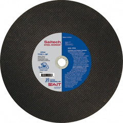 Sait - 12" Ceramic Cutoff Wheel - 3/32" Thick, 1" Arbor, 5,100 Max RPM, Use with Chop Saws - Exact Tooling