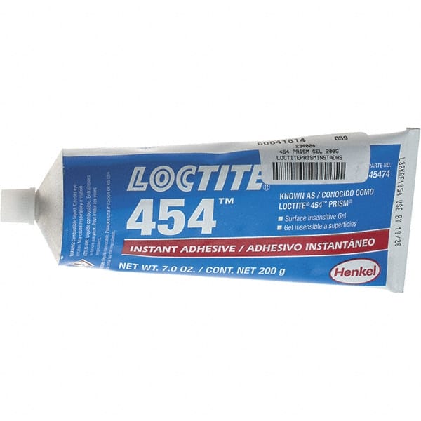 Loctite - 30 Gal Syringe Clear Instant Adhesive - 454 PRISM GEL 200G LOCTITEPRISMINSTADHS - Exact Tooling