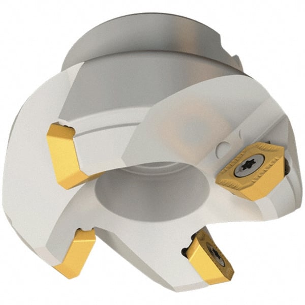 Iscar - 6.44" Cut Diam, 2" Arbor Hole, 0.26" Max Depth of Cut, 45° Indexable Chamfer & Angle Face Mill - 8 Inserts, SEKT\xB6SEMT Insert, 8 Flutes, Series IscarMill - Exact Tooling