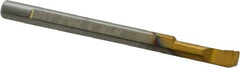 Carmex - 0.12" Min Bore Diam, 0.39" Max Bore Depth, 3mm Shank Diam, Boring Bar - 0.008" Corner Radius, Right Hand Cut, Solid Carbide, Bright Finish - Exact Tooling