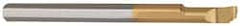 Carmex - 0.16" Min Bore Diam, 0.39" Max Bore Depth, 4mm Shank Diam, Boring Bar - 0.008" Corner Radius, Right Hand Cut, Solid Carbide, Bright Finish - Exact Tooling