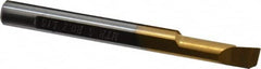 Carmex - 0.2" Min Bore Diam, 0.59" Max Bore Depth, 5mm Shank Diam, Boring Bar - 0.008" Corner Radius, Right Hand Cut, Solid Carbide, Bright Finish - Exact Tooling