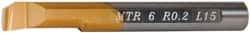 Carmex - 0.24" Min Bore Diam, 0.59" Max Bore Depth, 6mm Shank Diam, Boring Bar - 0.008" Corner Radius, Right Hand Cut, Solid Carbide, Bright Finish - Exact Tooling