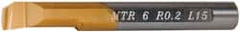 Carmex - 0.24" Min Bore Diam, 0.59" Max Bore Depth, 6mm Shank Diam, Boring Bar - 0.008" Corner Radius, Right Hand Cut, Solid Carbide, Bright Finish - Exact Tooling