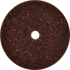 3M - 3" Diam, 1/4" Face Width, 3/8" Center Hole, Medium Grade, Aluminum Oxide Deburring Wheel - Unitized, Medium Density 5 Grade, 12,500 RPM - Exact Tooling