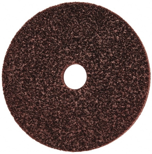 3M - 6" Diam, 1/2" Face Width, 1" Center Hole, Medium Grade, Aluminum Oxide Deburring Wheel - Unitized, Medium Density 5 Grade, 6,000 RPM - Exact Tooling