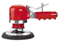 Sioux Tools - 10,000 OPM, 4, 28 CFM Air Consumption, Dual Action Air Orbital Sander - Round Pad, 1/4 NPT Inlet - Exact Tooling