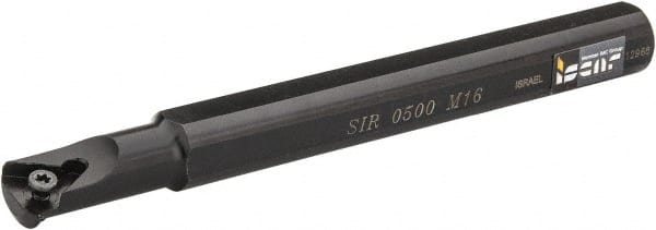 Iscar - Internal Thread, Right Hand Cut, 5/8" Shank Width x 5/8" Shank Height Indexable Threading Toolholder - 6" OAL, M 16 Insert Compatibility, SI Toolholder, Series SIR - Exact Tooling