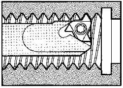 Iscar - Internal Thread, Right Hand Cut, 1-1/2" Shank Width x 1-1/2" Shank Height Indexable Threading Toolholder - 12" OAL, T 22 Insert Compatibility, SI Toolholder - Exact Tooling