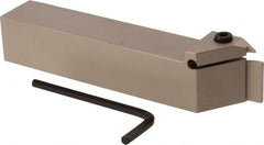 Iscar - TGD, External, Right Hand, 0.29" Max Depth of Cut, 0.118 to 1/8" Groove Width, Indexable Grooving Tool Holder - TGMF 3.. Insert Compatibility, 1" Shank Height, 1" Shank Width, 5-1/2" OAL - Exact Tooling