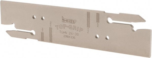 Iscar - 3" Groove Width, 15mm Max Depth of Cut, Right Hand Cut, TGHN Indexable Grooving Blade - TGMF 3.. Insert Style, Series Top Grip - Exact Tooling