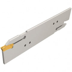 Iscar - 5" Groove Width, 20mm Max Depth of Cut, Neutral Cut, TGHN Indexable Grooving Blade - TGMF (Full Radius), TGMF/P Insert Style, Series Top Grip - Exact Tooling