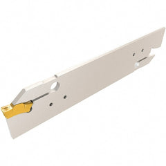 Iscar - 3" Groove Width, 18mm Max Depth of Cut, Neutral Cut, TGHN Indexable Grooving Blade - TGMF (Full Radius), TGMF/P Insert Style, Series Top Grip - Exact Tooling