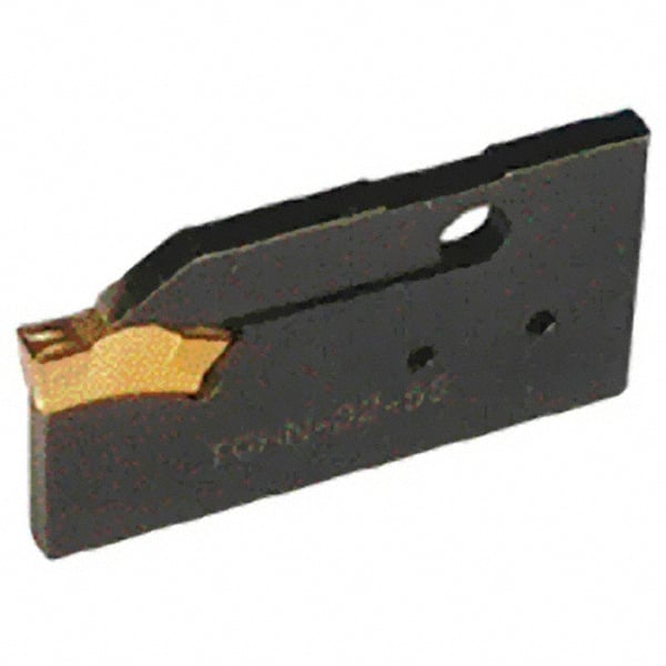 Iscar - 6 to 6.35mm Groove Width, 25mm Max Depth of Cut, Neutral Cut, TGHN Indexable Grooving Blade - TGMF (Full Radius), TGMF/P Insert Style, Series Top Grip - Exact Tooling