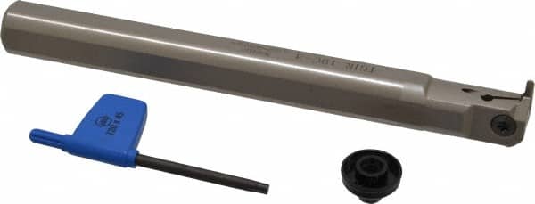 Iscar - TGI, Internal, Right Hand, 0.22" Max Depth of Cut, 0.118" Max Groove Width, Indexable Grooving Tool Holder - TGMF Insert Compatibility, 3/4" Shank Width, 7.1" OAL, Through Coolant - Exact Tooling