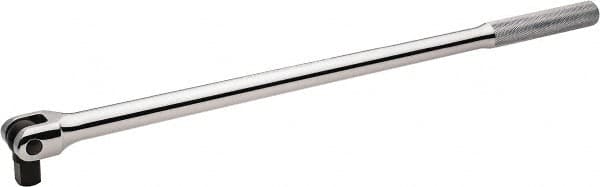 Proto - 1/2" Drive Flex Socket Handle - 18-5/8" OAL, Chrome Finish - Exact Tooling