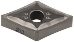 Iscar - DNMG331 PP Grade IC20 Carbide Turning Insert - Uncoated, 55° Diamond, 3/8" Inscr Circle, 3/16" Thick, 1/64" Corner Radius - Exact Tooling