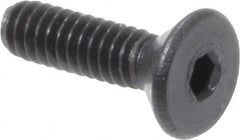 Value Collection - #0-80 UNF Hex Socket Drive, 82° Flat Screw - Alloy Steel, Black Oxide Finish, Fully Threaded, 1/4" OAL - Exact Tooling