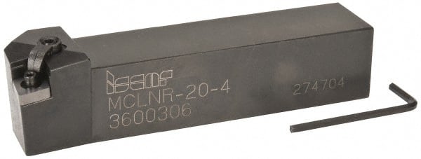 Iscar - MCLN, Right Hand Cut, 5° Lead Angle, 1-1/4" Shank Height x 1-1/4" Shank Width, Negative Rake Indexable Turning Toolholder - 6" OAL, CN.. Insert Compatibility, Series Comlock - Exact Tooling