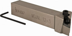 Iscar - MDJN, Left Hand Cut, 93° Lead Angle, 3/4" Shank Height x 3/4" Shank Width, Negative Rake Indexable Turning Toolholder - 4-1/2" OAL, DNMG 33.. Insert Compatibility, Series Isoturn - Exact Tooling