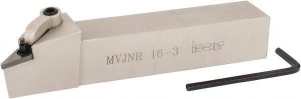 Iscar - MVJN, Right Hand Cut, 1" Shank Height x 1" Shank Width, Negative Rake Indexable Turning Toolholder - 6" OAL, VN..33. Insert Compatibility, Series Isoturn - Exact Tooling
