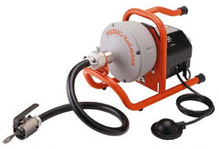 Ridgid - Electric Battery Drain Cleaning Machine - For 3/4" to 2" Pipe, 35' Cable - Exact Tooling