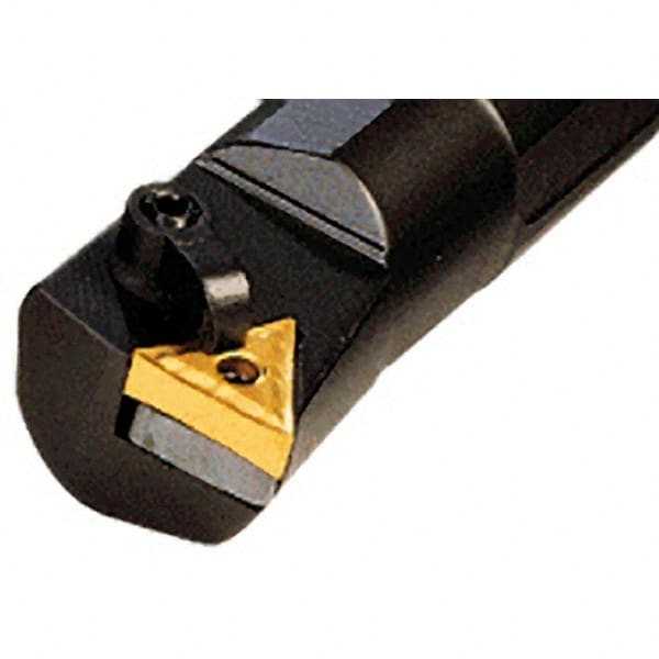 Iscar - 1.28" Min Bore Diam, 10" OAL, 1" Shank Diam, A-MTFN Indexable Boring Bar - TN.. 3.. Insert, Clamp Holding Method - Exact Tooling