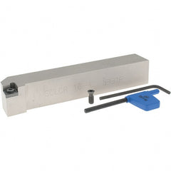 Iscar - SCLC, Right Hand Cut, 1" Shank Height x 1" Shank Width, Neutral Rake Indexable Turning Toolholder - 6" OAL, CC.T 43.. Insert Compatibility, Series Isoturn - Exact Tooling