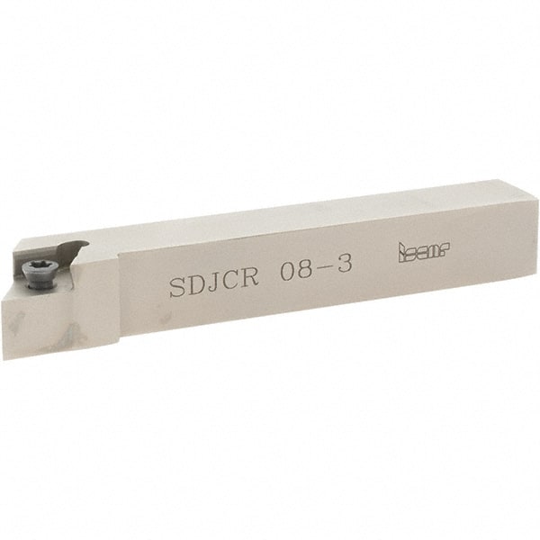 Iscar - SDJC, Right Hand Cut, 1/2" Shank Height x 1/2" Shank Width, Neutral Rake Indexable Turning Toolholder - 3-1/2" OAL, DC..3 Insert Compatibility, Series Isoturn - Exact Tooling