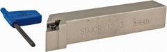 Iscar - SDJC, Right Hand Cut, 3/4" Shank Height x 3/4" Shank Width, Neutral Rake Indexable Turning Toolholder - 4-1/2" OAL, DC.. Insert Compatibility, Series Isoturn - Exact Tooling